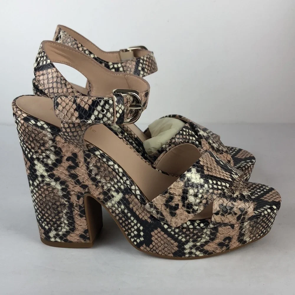 NEW Kate Spade Chic Grace Platform Stiletto Heels Sandals 8